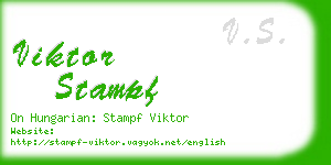 viktor stampf business card
